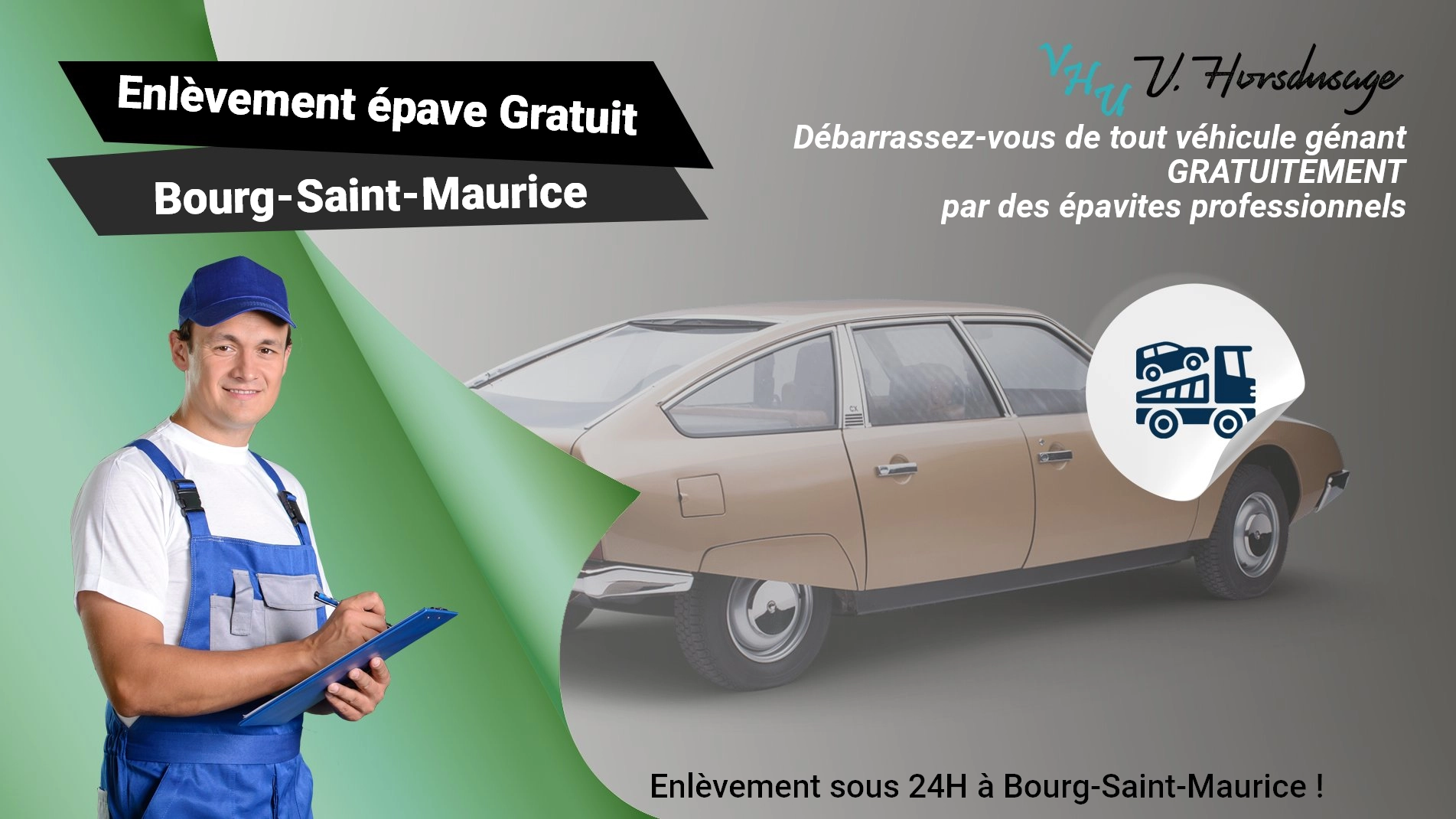 Pour un enlèvement gratuit à Bourg-Saint-Maurice, contactez nos épavistes agréé VHU