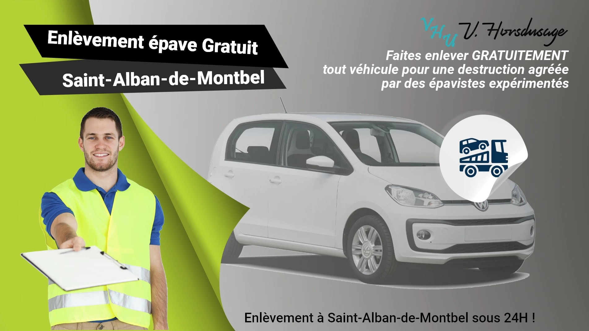 Pour un enlèvement gratuit à Saint-Alban-de-Montbel, contactez nos épavistes agréé VHU