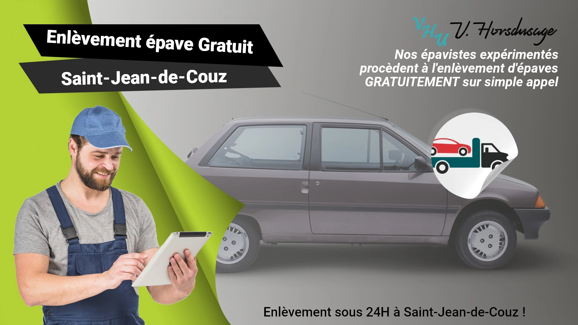 Pour un enlèvement gratuit à Saint-Jean-de-Couz, contactez nos épavistes agréé VHU