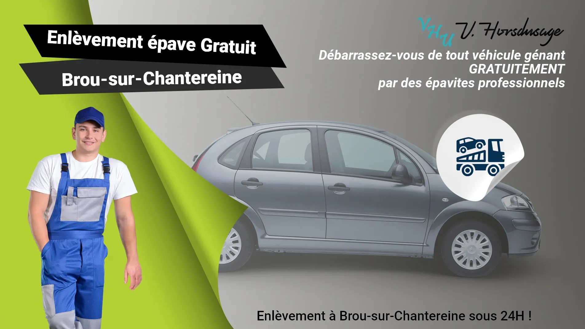 Pour un enlèvement gratuit à Brou-sur-Chantereine, contactez nos épavistes agréé VHU