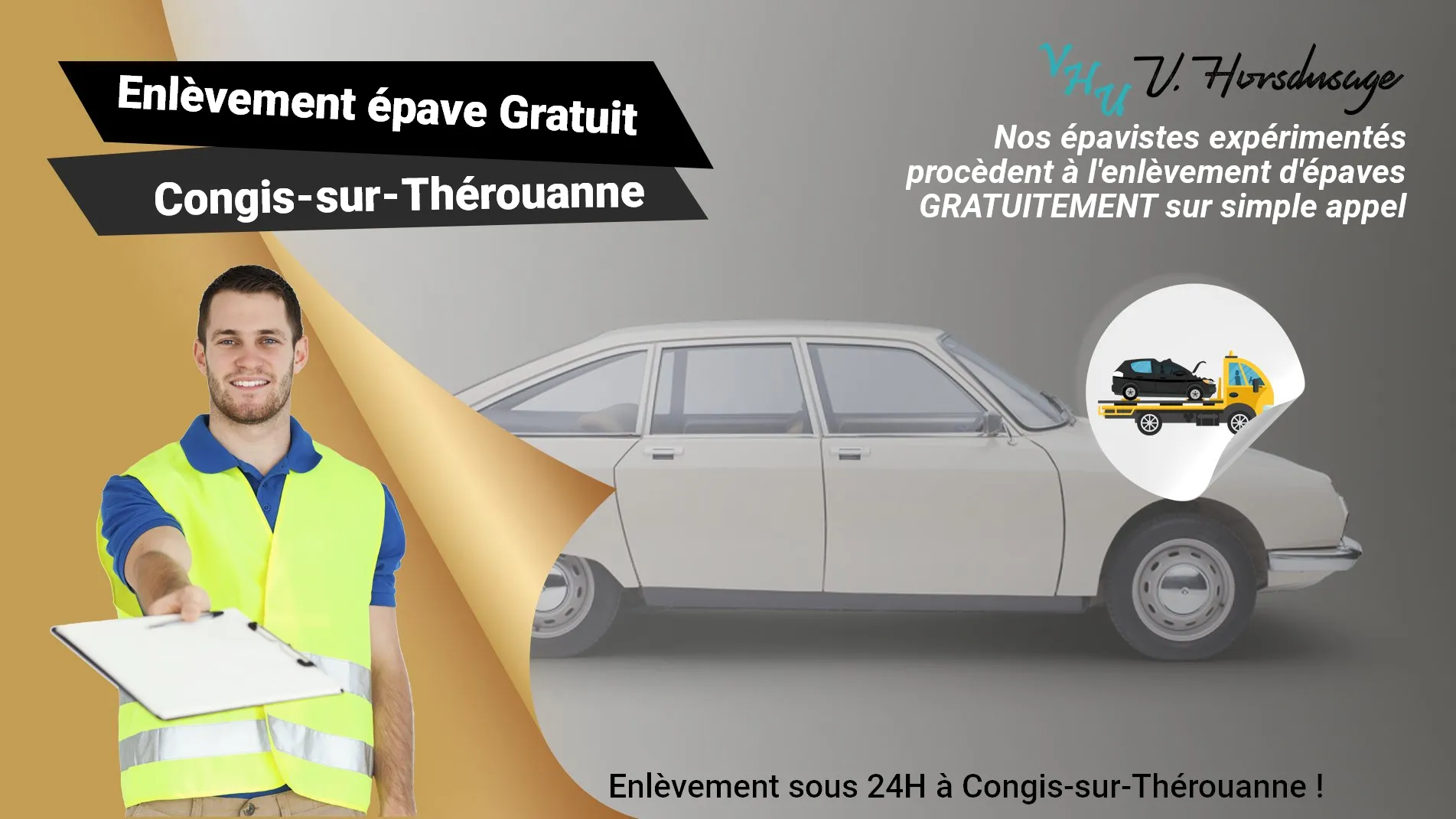 Pour un enlèvement gratuit à Congis-sur-Thérouanne, contactez nos épavistes agréé VHU