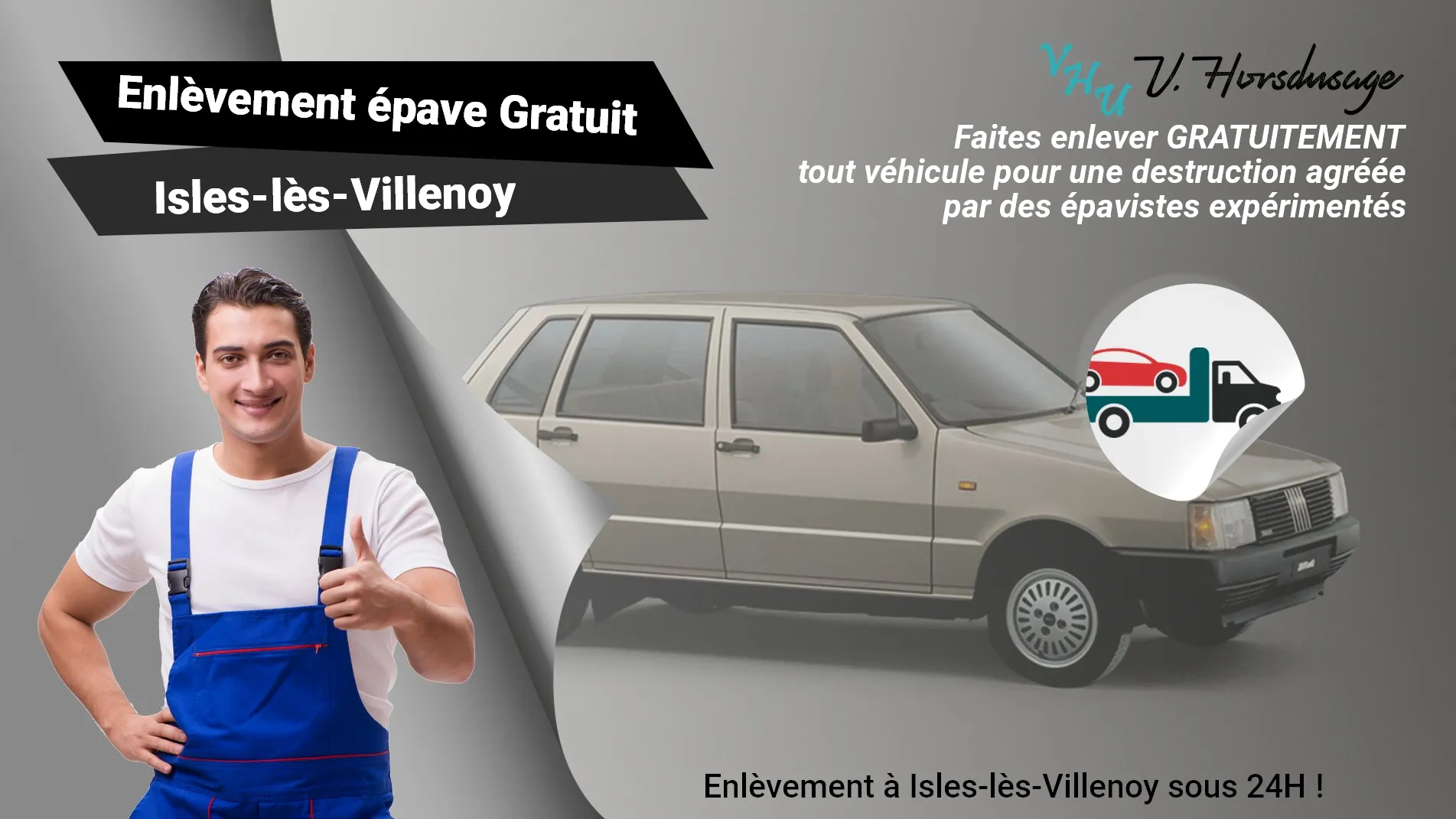 Pour un enlèvement gratuit à Isles-lès-Villenoy, contactez nos épavistes agréé VHU