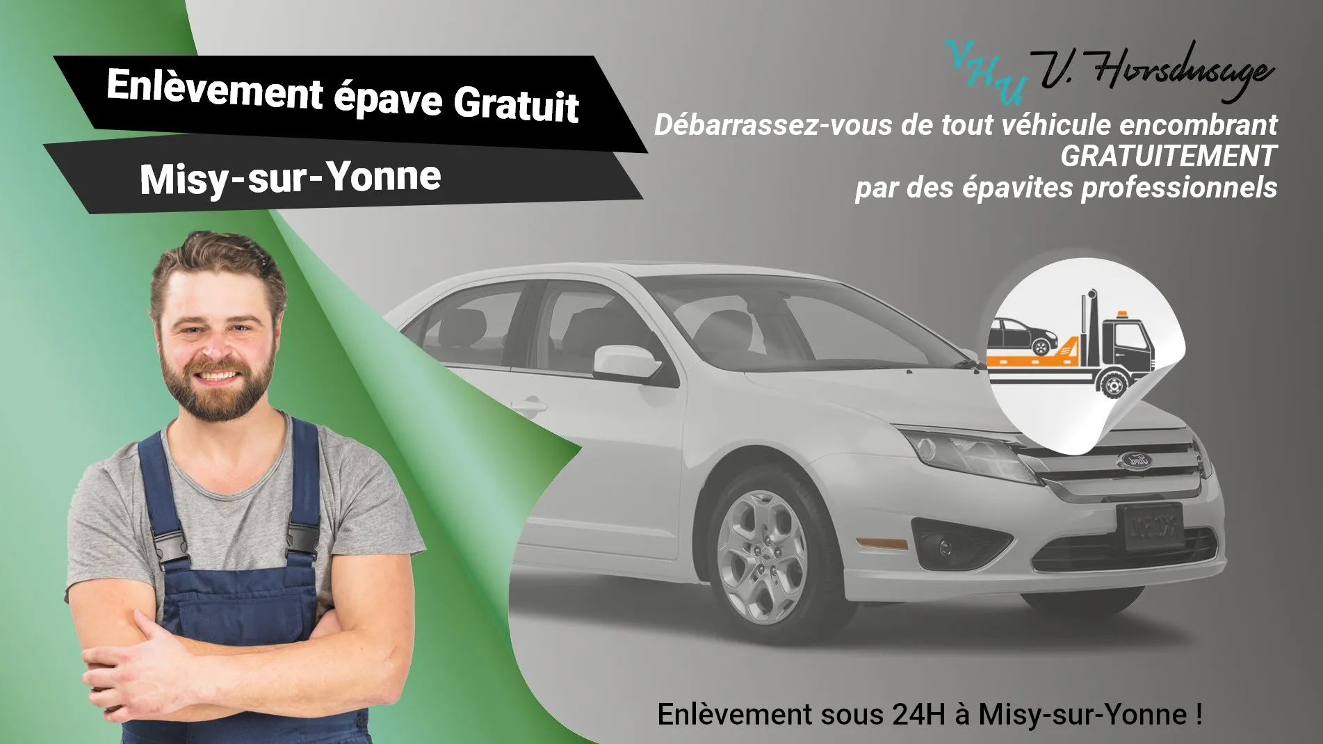 Pour un enlèvement gratuit à Misy-sur-Yonne, contactez nos épavistes agréé VHU