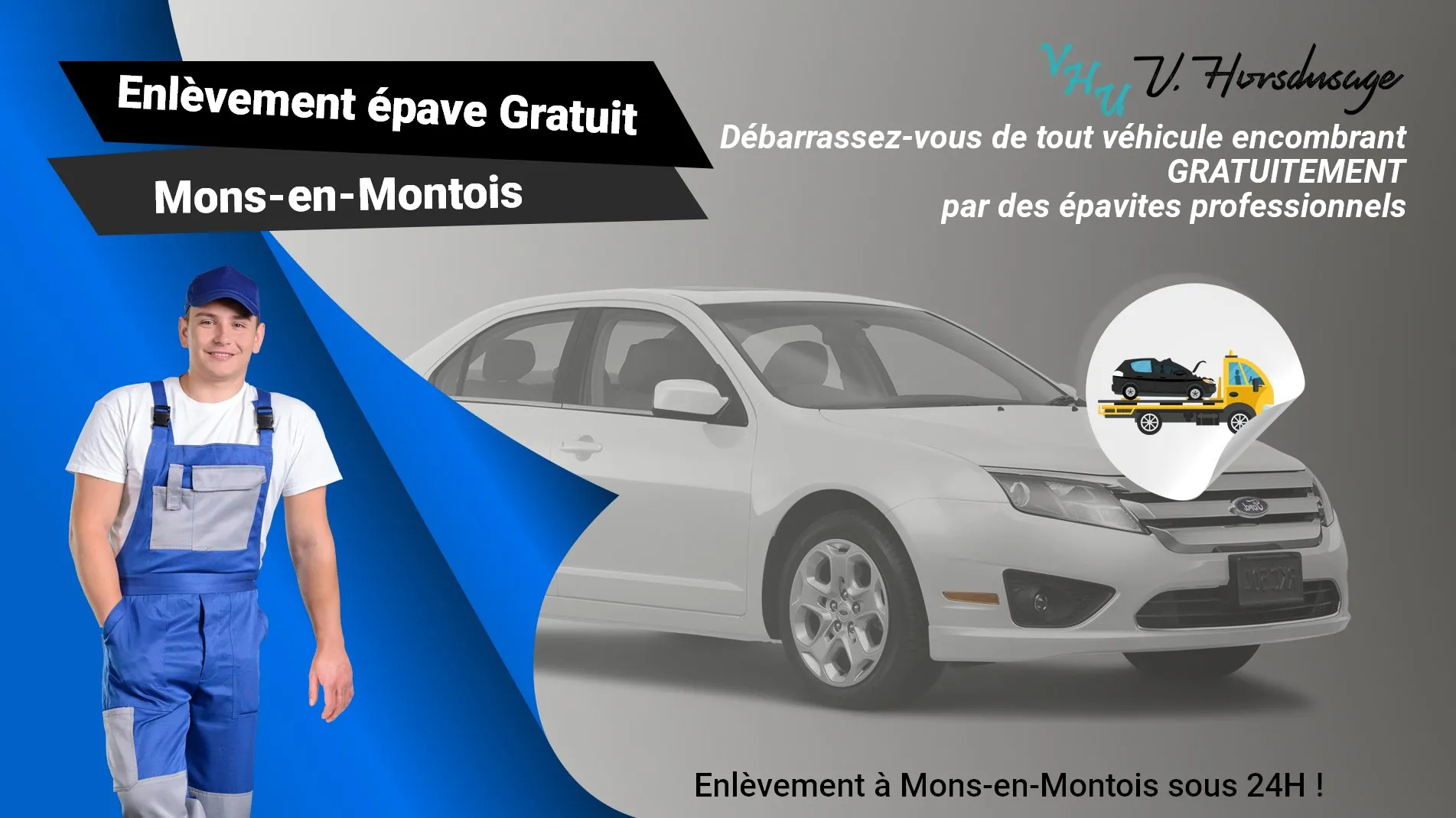 Pour un enlèvement gratuit à Mons-en-Montois, contactez nos épavistes agréé VHU