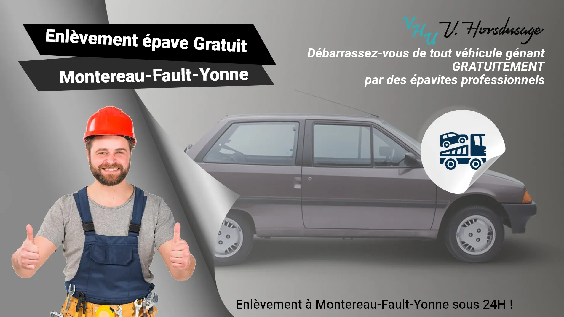 Pour un enlèvement gratuit à Montereau-Fault-Yonne, contactez nos épavistes agréé VHU