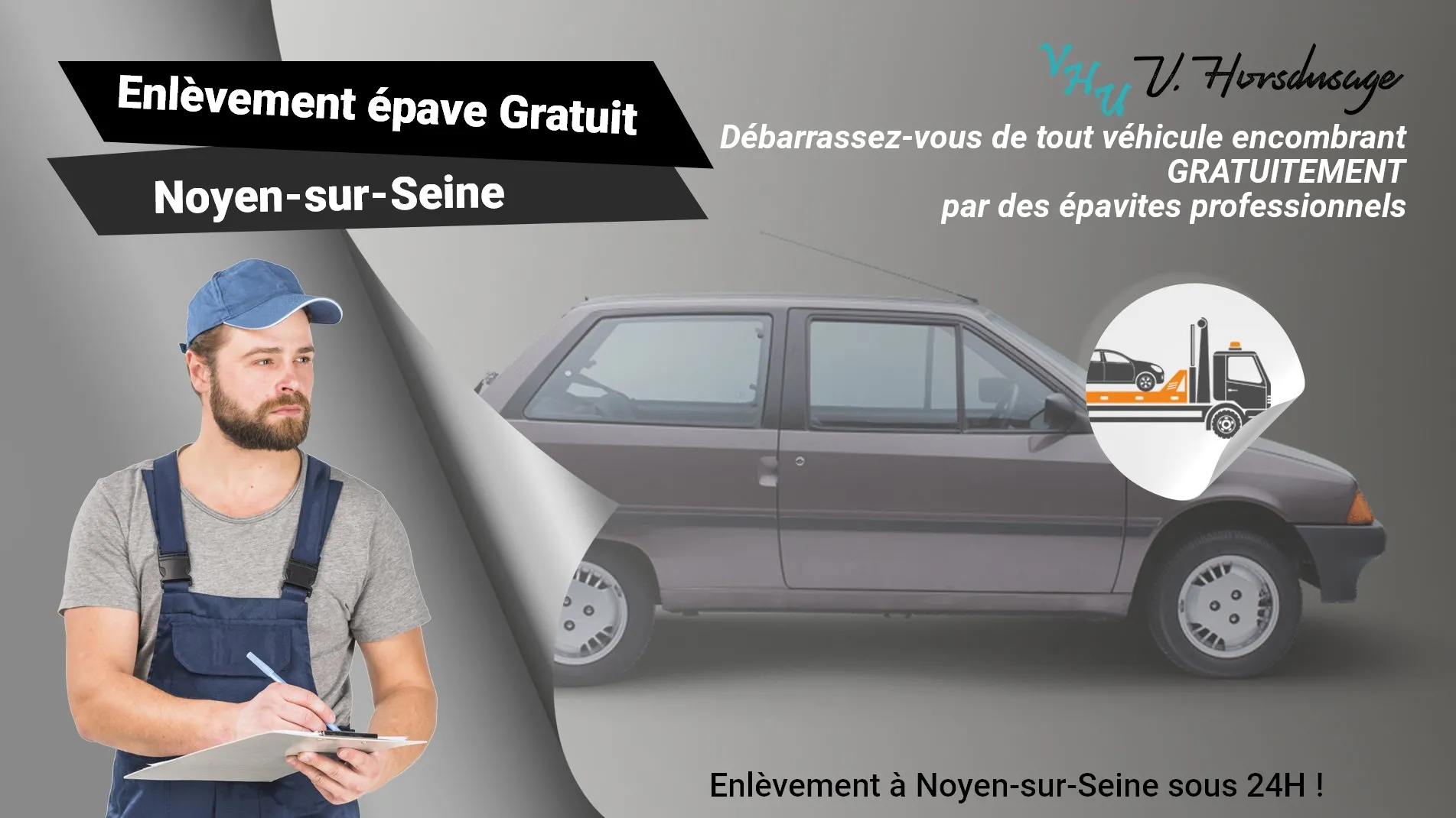 Pour un enlèvement gratuit à Noyen-sur-Seine, contactez nos épavistes agréé VHU