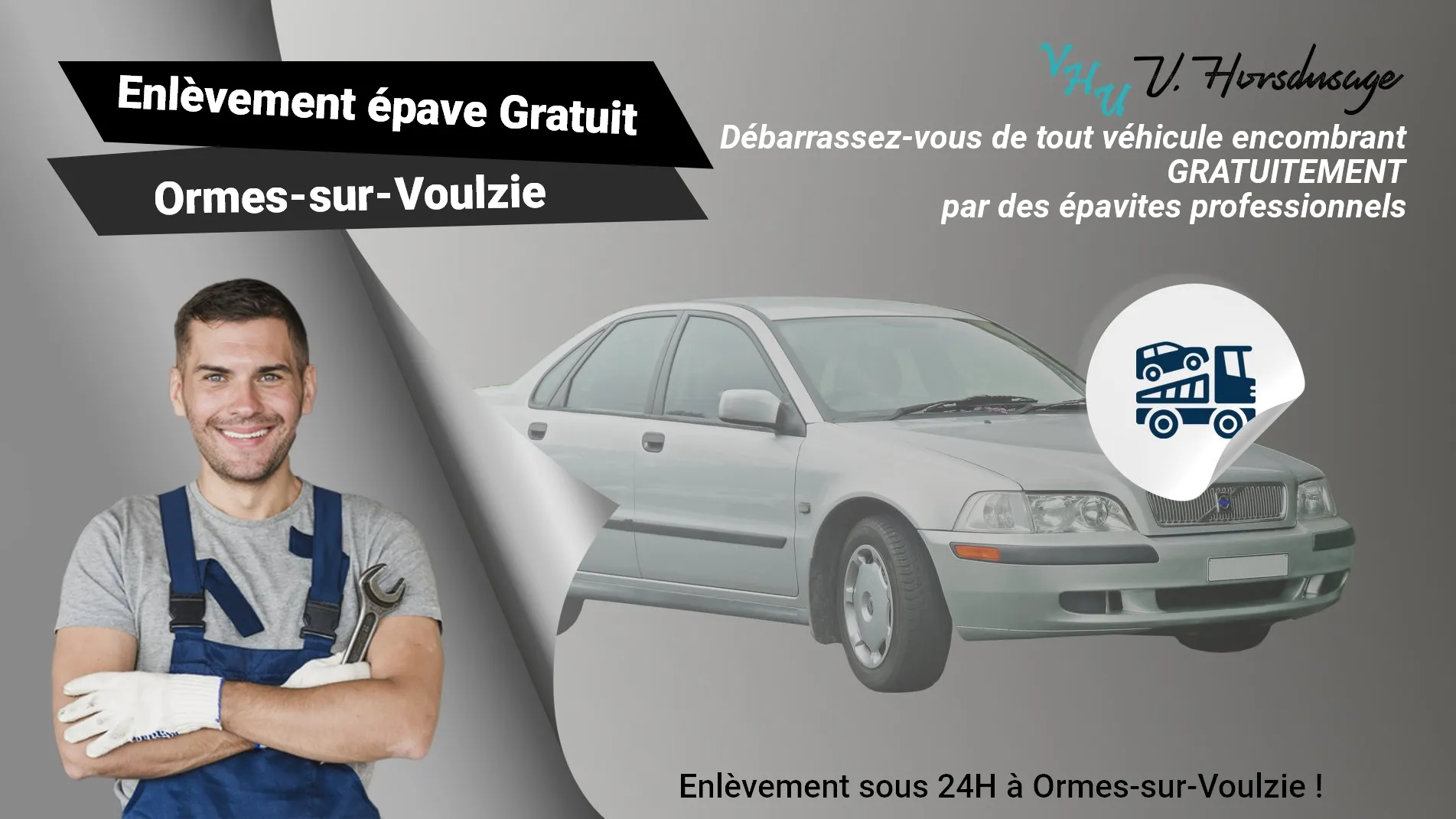 Pour un enlèvement gratuit à Ormes-sur-Voulzie, contactez nos épavistes agréé VHU