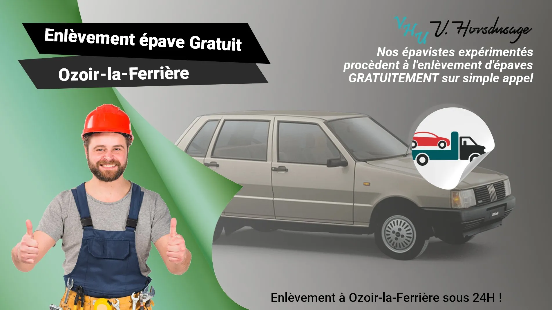 Pour un enlèvement gratuit à Ozoir-la-Ferrière, contactez nos épavistes agréé VHU