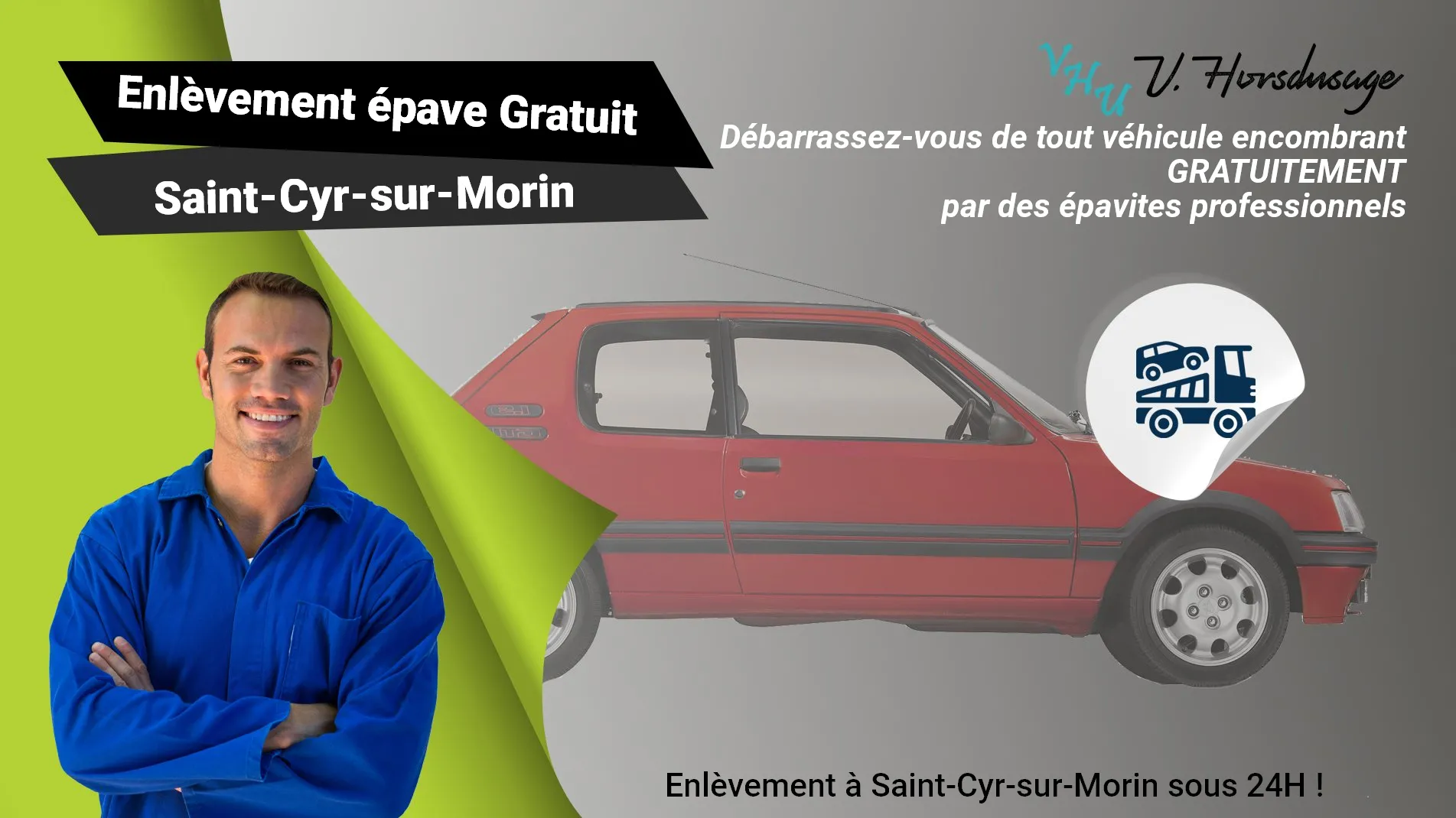 Pour un enlèvement gratuit à Saint-Cyr-sur-Morin, contactez nos épavistes agréé VHU