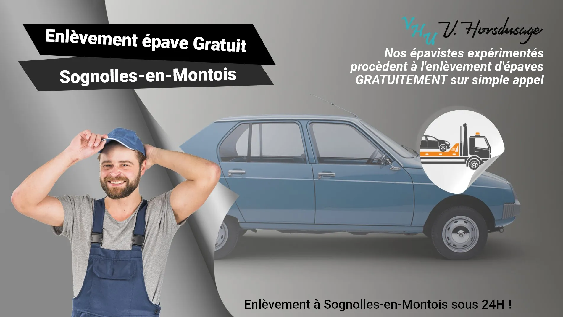 Pour un enlèvement gratuit à Sognolles-en-Montois, contactez nos épavistes agréé VHU