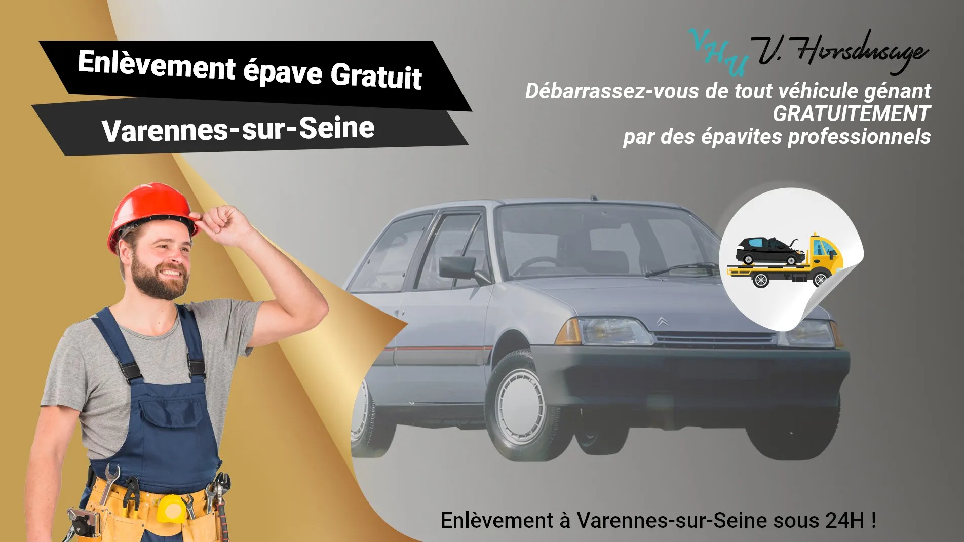 Pour un enlèvement gratuit à Varennes-sur-Seine, contactez nos épavistes agréé VHU