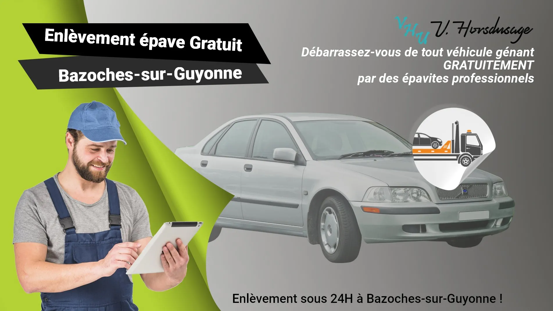 Pour un enlèvement gratuit à Bazoches-sur-Guyonne, contactez nos épavistes agréé VHU