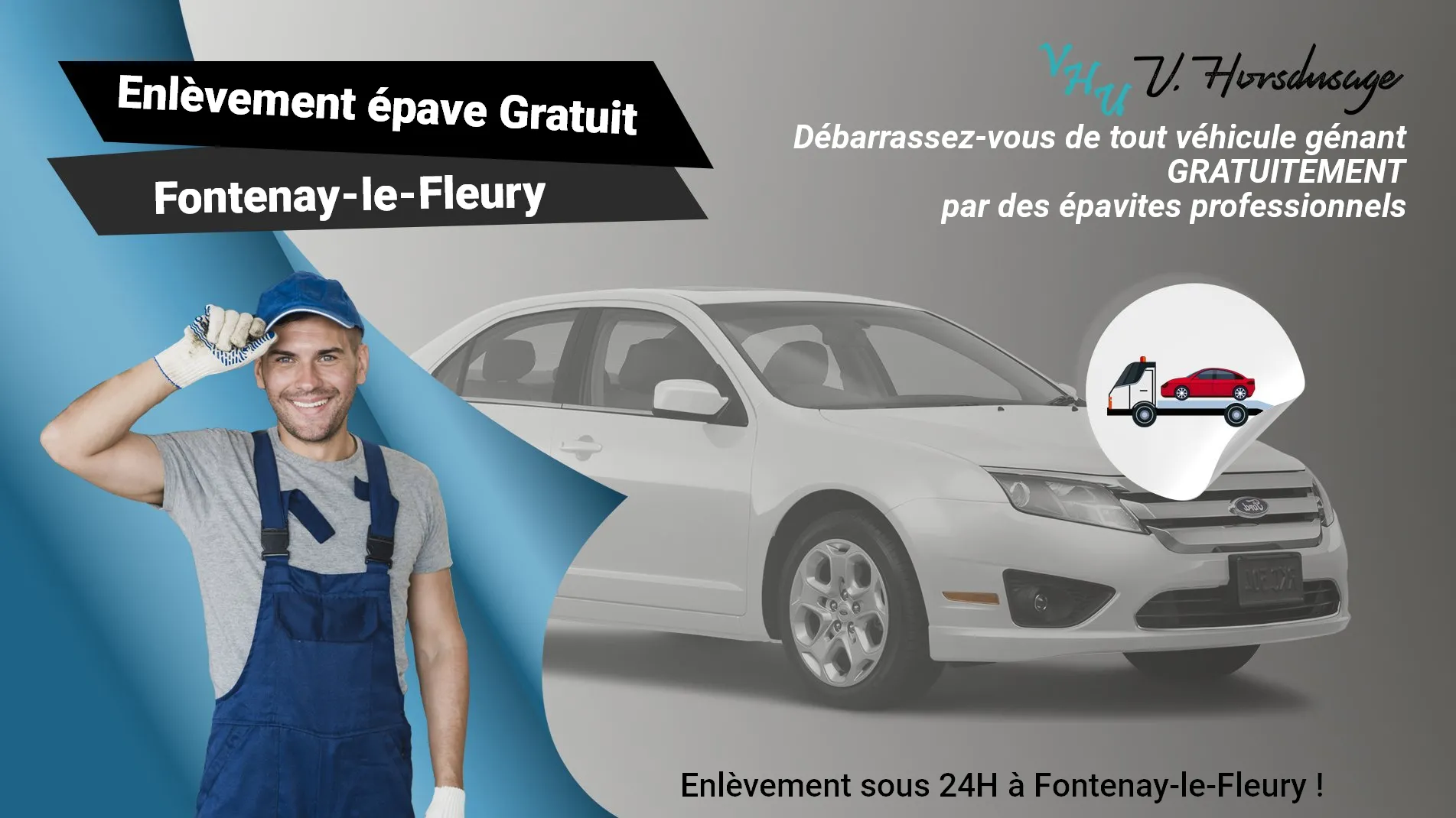 Pour un enlèvement gratuit à Fontenay-le-Fleury, contactez nos épavistes agréé VHU