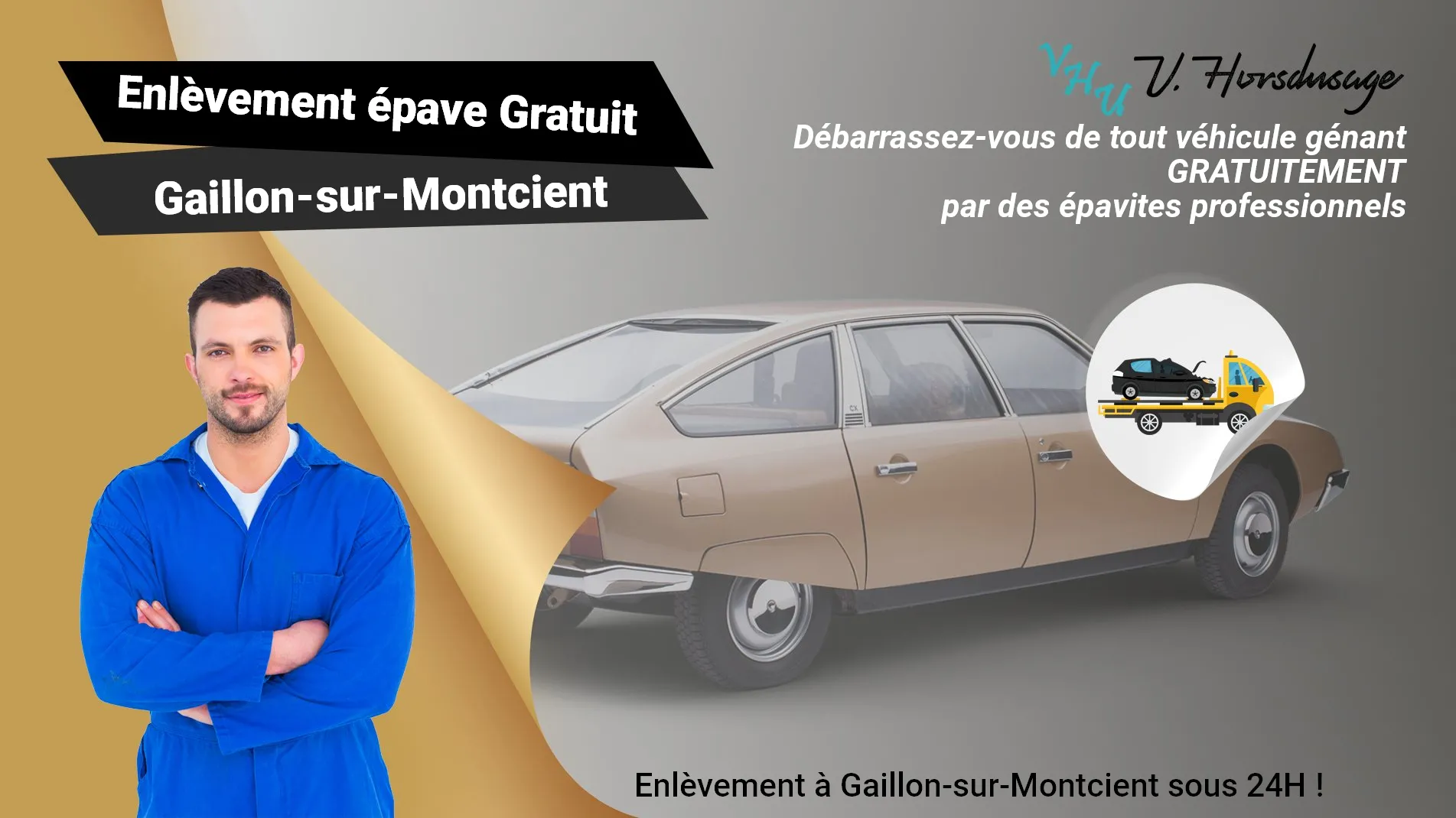 Pour un enlèvement gratuit à Gaillon-sur-Montcient, contactez nos épavistes agréé VHU