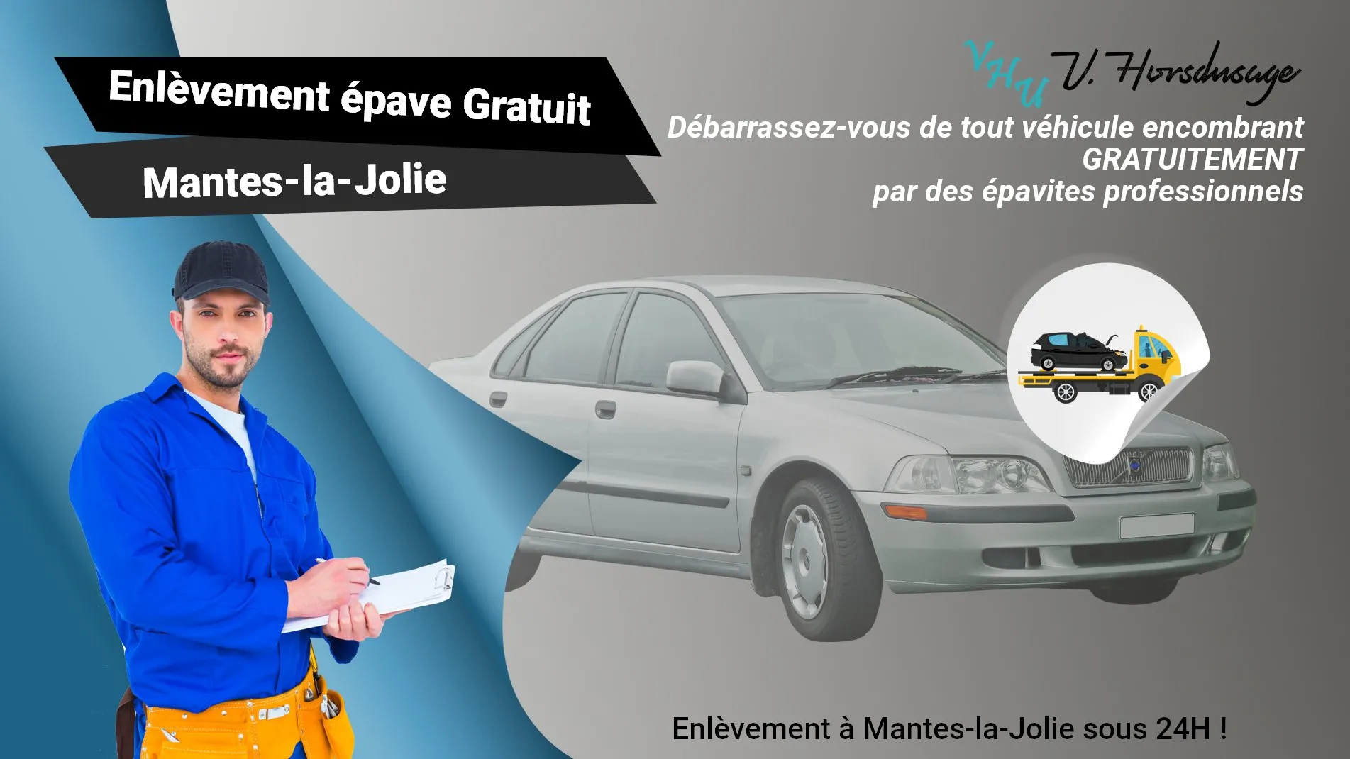 Pour un enlèvement gratuit à Mantes-la-Jolie, contactez nos épavistes agréé VHU