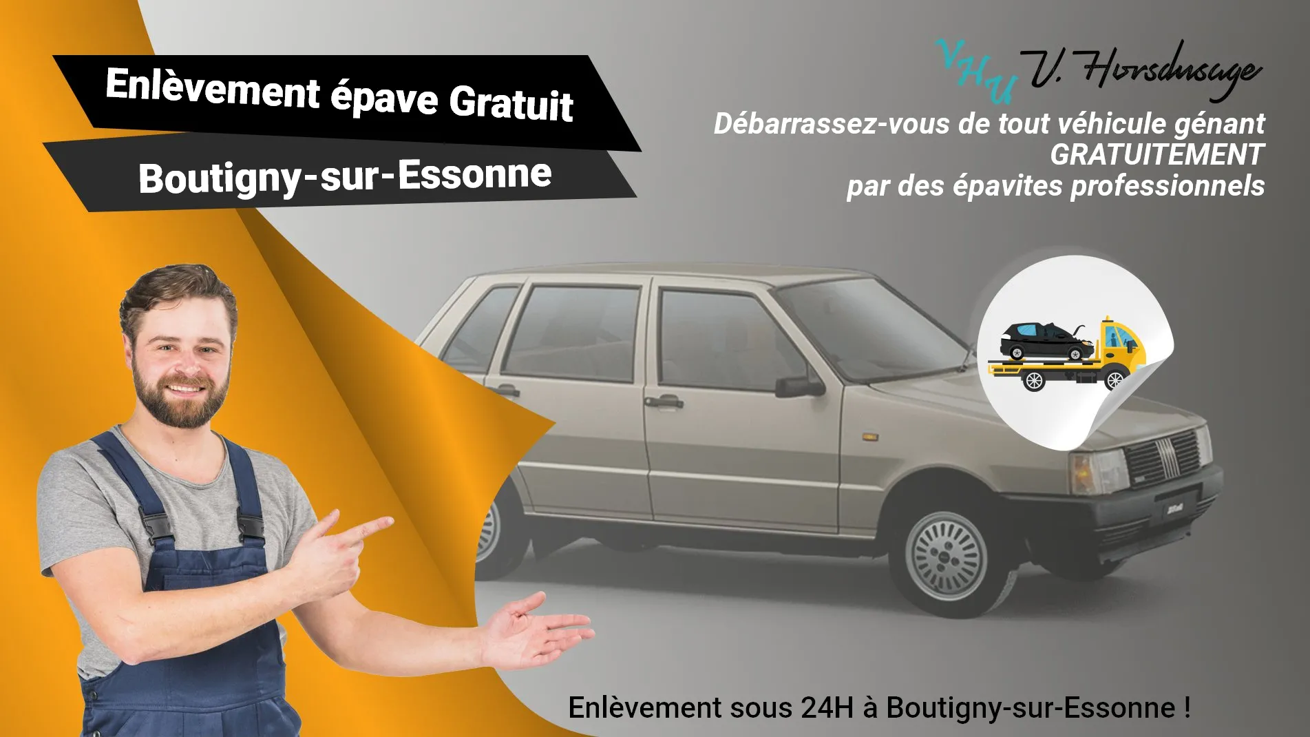 Pour un enlèvement gratuit à Boutigny-sur-Essonne, contactez nos épavistes agréé VHU