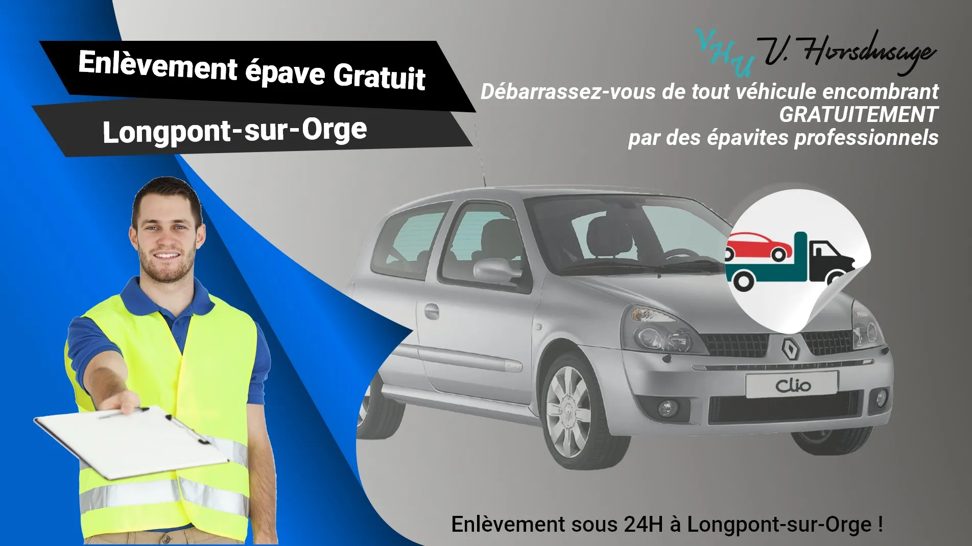 Pour un enlèvement gratuit à Longpont-sur-Orge, contactez nos épavistes agréé VHU