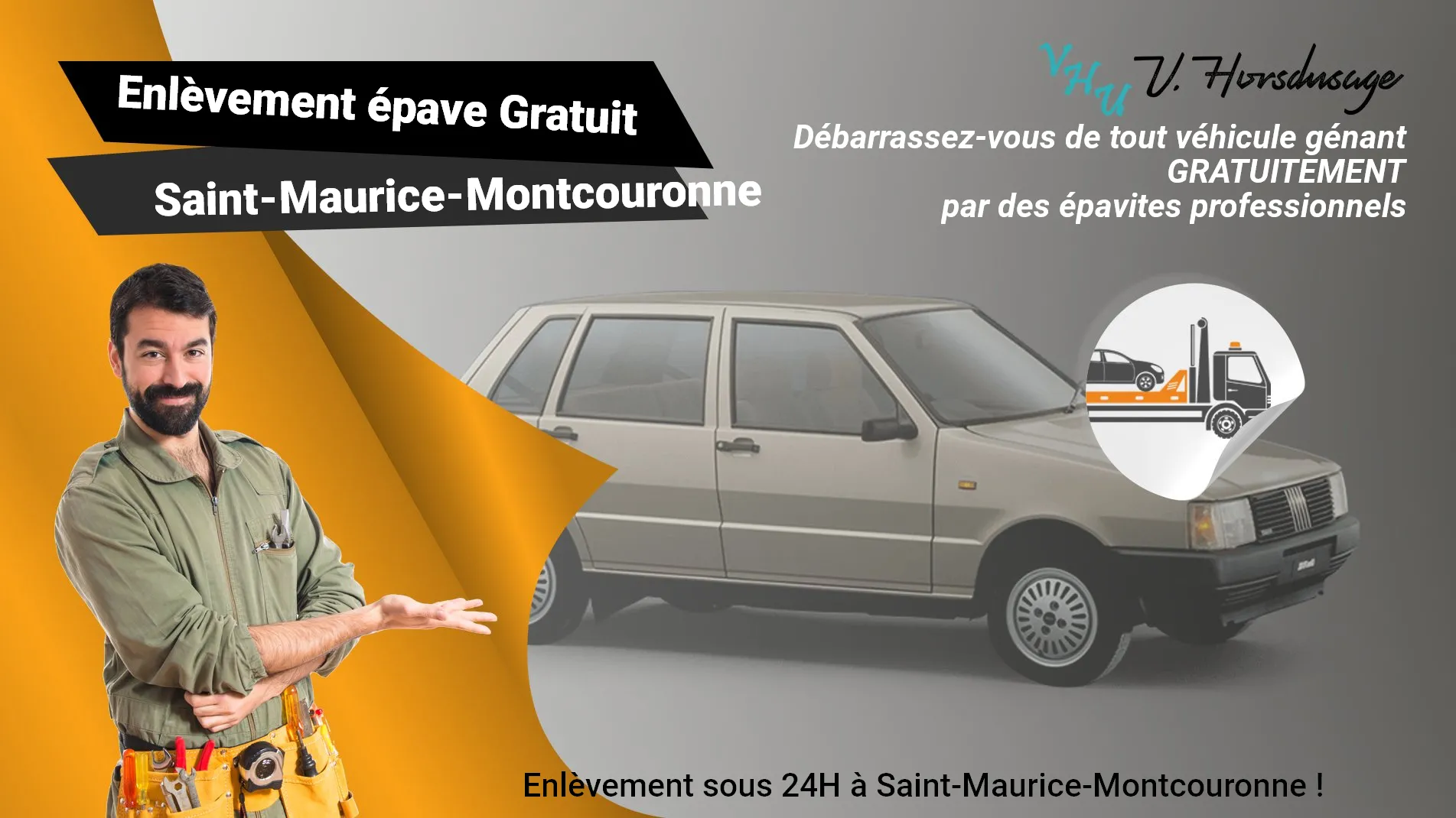Pour un enlèvement gratuit à Saint-Maurice-Montcouronne, contactez nos épavistes agréé VHU