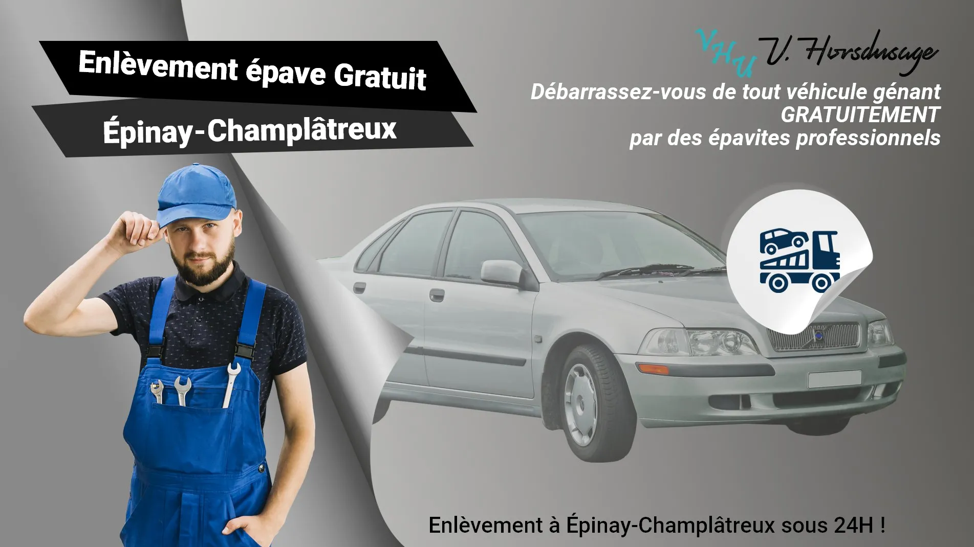Pour un enlèvement gratuit à Épinay-Champlâtreux, contactez nos épavistes agréé VHU