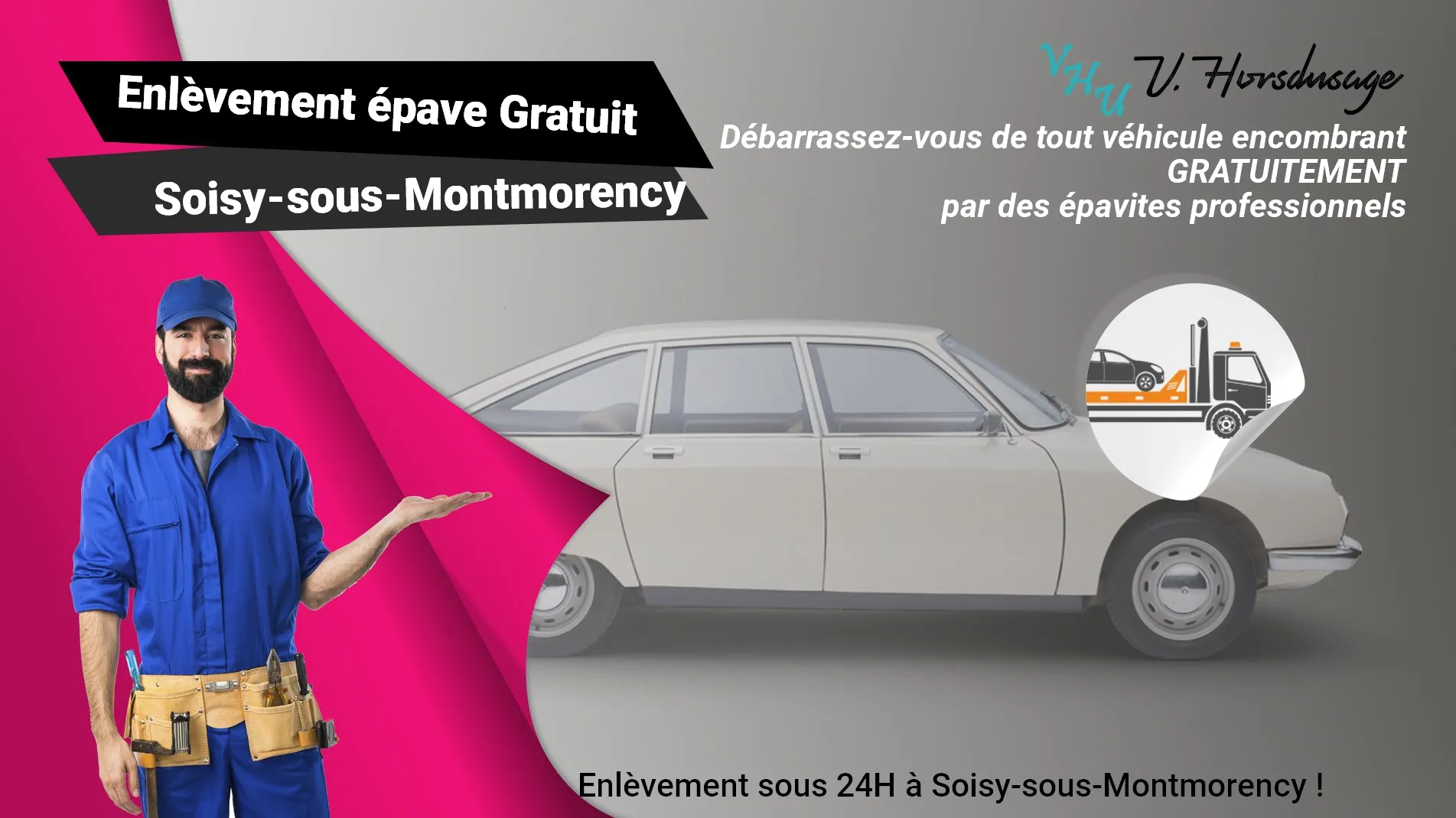 Pour un enlèvement gratuit à Soisy-sous-Montmorency, contactez nos épavistes agréé VHU